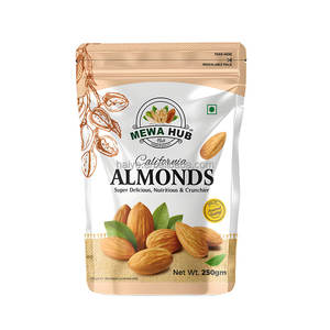 Sacs à collation zip-lock imprimés personnalisés de qualité alimentaire pochettes d'emballage alimentaire sec de noix d'amande auto-scellantes protection barrière PET/PE - Product Image 5