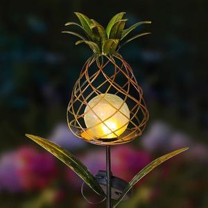 Solar <b>Pineapple</b> Garden <b>Light</b> Led Outdoor Stake Water Resistant Portable Decor - Product Image 1