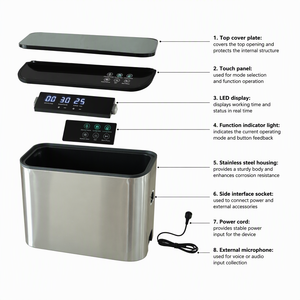 Sellador <span class=keywords><strong>de</strong></span> Alimentos al Vacío Eléctrico Automático <span class=keywords><strong>de</strong></span> Acero Inoxidable ZK300A, <span class=keywords><strong>de</strong></span> Mesa o con Soporte, para Uso Doméstico - Product Image 6