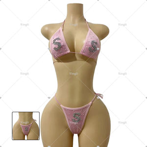 Yingli Vente en gros Haut <span class=keywords><strong>corset</strong></span> et jupe jarretière à lacets découpés Polewear - Product Image 5