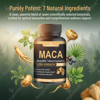 OEM Capsules de Maca en Vrac, 60 Comprimés, Soutien Naturel à la Vitalité, Mélange de 7 Plantes, Complément Alimentaire pour Adultes