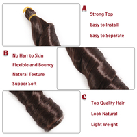 Tresses Bouclées à la Française Synthétiques de Haute Qualité 22 Pouces, Extensions Ondulées en Spirale pour Femmes, Crochet Afro Pas Cher, Tresse Unique