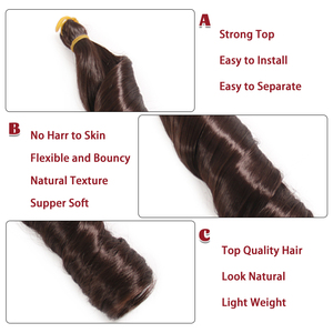 <span class=keywords><strong>Extension</strong></span> per trecce <span class=keywords><strong>afro</strong></span> a spirale ondulate da 22 pollici, sintetiche, di alta qualità, per donna, economiche, singole, per uncinetto - Product Image 3