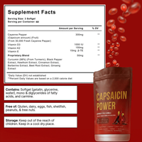 Capsaïcine Power Softgels 12-en-1 Mélange de plantes 3000mg Métabolisme Antioxydant Coeur Digestif Santé Complément