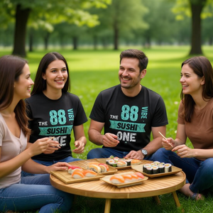 Camiseta The Sushi One Vibe 88 a juego para parejas familiares y amigos - Product Image 3