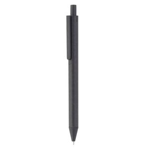 Stylo bille rétractable en paille de blé écologique avec logo personnalisé, stylos à action par clic pour les cadeaux promotionnels lors des salons professionnels - Product Image 3