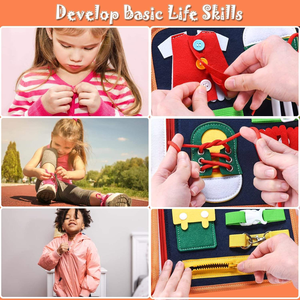 Tablero de Actividades de Fieltro Personalizado de Fábrica para Niños de 3 a 6 Años, Libro de Actividades Montessori 8 en 1 con Dibujos Animados, Juegos Educativos, Regalo Educativo - Product Image 4