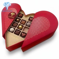 Boîte d'emballage de chocolat de luxe pour la Saint-Valentin, boîte cadeau en papier faite à la main, boîte à bonbons en carton haut de gamme avec logo