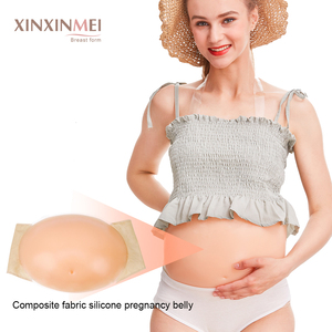 OEM/ODM, Falso Vientre de Silicona Beige con Certificación CE, Correas Invisibles para Embarazo, Suaves, Reutilizables, Impermeables, Accesorios para Películas - Product Image 1