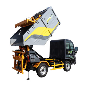 Mini camion à ordures électrique, chariot de collecte des déchets, camion de recyclage pour les parcs communautaires, les usines et l'élimination des déchets - Product Image 3