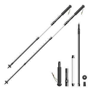 Bâtons de randonnée lumineux G16 113-143 cm, télescopiques en alliage d'aluminium, amortisseurs de chocs, bâton de marche d'extérieur - Product Image 2