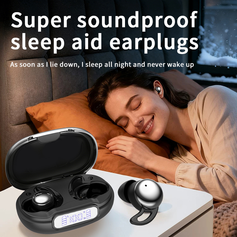 wearing headphones earphones for lying down
