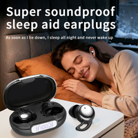 Écouteurs intra-auriculaires anti-bruit YYK-Q81 avec mini bouchons d'oreille en silicone et affichage numérique - Recommandés pour les dormeurs latéraux