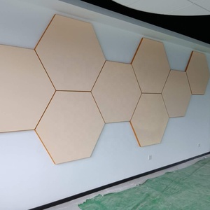 Tấm Âm Thanh Hình Lục Giác Nhà Máy Trung Quốc Tấm Trang Trí Tường Tùy Chỉnh Xốp Sợi Thủy Tinh Trang Trí Tường Hiện Đại - Product Image 5