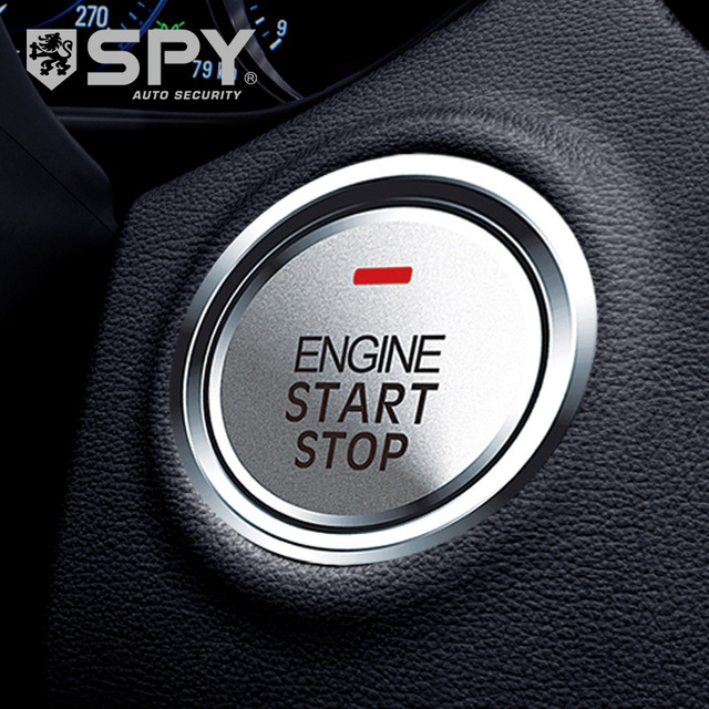 One-button Start Waterproof ABS Anti-theft Car Alarm System with Keyless Entry Function Customized