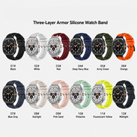 Correa de Reloj de Silicona Resistente, Correa Deportiva de Triple Capa Reforzada, Compatible con Samsung Galaxy Watch Ultra, Correas de Repuesto