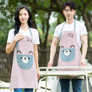 Nanofiber Waterproof <b>Apron</b> Three-layer Protection For <b>Kitchen</b> Cooking Work Uniforms With Custom Logo Printing - Product Image 2