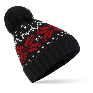 Bông Tuyết Pompom Beanie Mũ Giáng Sinh Mùa Đông Mũ Ấm Đan Dày Mũ Cho Phụ Nữ Và Nam Giới Món Quà Ngày Valentine - Product Image 4