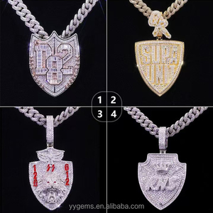 จี้เงินแท้ 925 ประดับเพชรโมอิสซาไนต์สี D ระดับ VVS รูปทรงโล่ห์  พร้อมใบรับรอง GRA ผ่านการทดสอบเพชร  แบบฝังกรงเล็บ เหมาะสำหรับเป็นของขวัญ - Product Image 4