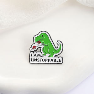 Soy <span class=keywords><strong>imparable</strong></span> dinosaurio t-rex tiranosaurio esmalte Pin Cool lindo Animal broche solapa insignia divertido regalo de joyería para amigos - Product Image 3