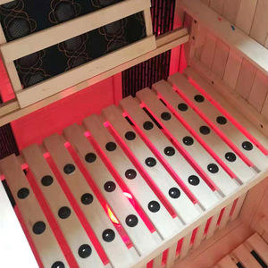 Cabine de sauna vapeur portable moderne personnalisée avec chauffage infrarouge lointain en <span class=keywords><strong>bois</strong></span> massif pour usage domestique - Product Image 5