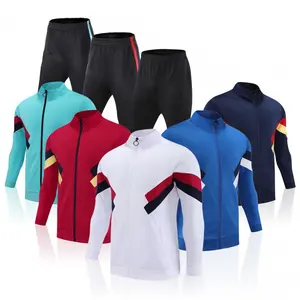 Custom Kids Nylon Soccer Tracksuit For Men Breathable Football Nniform Quick Dry Soccer Tracksuit Team Shirt Football Tracksuit