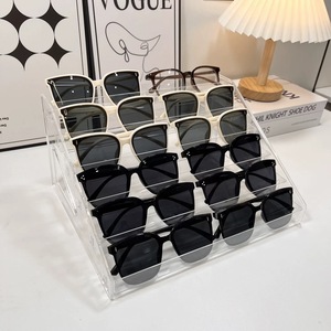 Présentoir à lunettes transparent à 7 niveaux, étui de comptoir pour lunettes de soleil, rangement de bureau durable - Product Image 4
