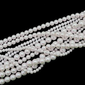 Perles de verre nacrées irisées brillantes de 4/6/8 mm, rondes et en vrac, pour la fabrication de bijoux de mariée DIY, bracelets, prix d'usine - Product Image 4