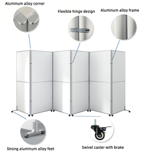 Xách tay bệnh viện phòng khám phòng có thể gập lại phân vùng màn hình Divider tạm thời tường không thấm nước bánh xe chăm sóc sức khỏe tạm thời ngăn - Product Image 4