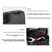 Kit d'outils de réparation de vélo combiné Modèle 34 : Clé à rayons, Kit de démontage de chaîne et de pignon, et Kit de démontage d'axe central