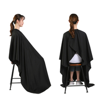 Cape de coiffure 100% polyester avec logo personnalisé Capes de coiffure pour barbiers Cape de salon
