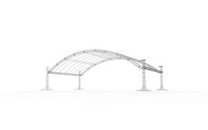 Système de toiture en treillis arqué en aluminium 6061-T6, grande portée, pour scène et <span class=keywords><strong>portique</strong></span> de concert en extérieur - Product Image 6