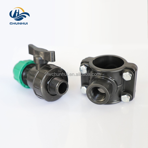 ระบบชลประทานแบบหยดน้ำ ข้อต่อท่อ PE แบบหนีบ PP 63 มม. สำหรับฟาร์ม สวน และโรงเรือนเพาะชำ ตัวเชื่อมต่อระบบน้ำหยด - Product Image 3