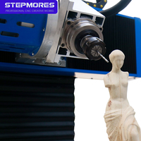 Máquina Fresadora CNC de 5 Ejes con Control NC Studio y Syntec, Servomotor PLC para Tallado de Madera, Espuma y MDF