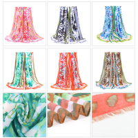 Écharpe en polyester de conception personnalisée à impression numérique de haute qualité Écharpe à motif DOT Foulard de conception propre