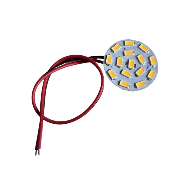 AC12V 24V LED Light Bulbs 20cm Wire 2W Replaces 25W Halogen Lamp 350LM 15leds 5730smd No Flicker Range Hood Boat Round Lighting