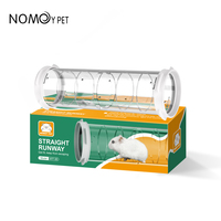 Nouveaux accessoires de cage en cristal de hamster Tunnel de tube de piste de hamster en plastique transparent