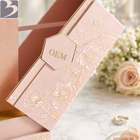 Scatola Regalo Personalizzata in Cartone a Doppia Porta per Bottiglie di Profumo, Materiali Riciclati, Finitura Opaca, Confezione Premium da 50ML per Cosmetici