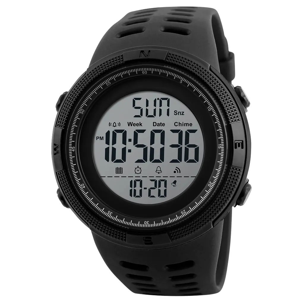 Best Wholesale Watch SKMEI 1251 Cheap Plastic 5ATM Men Sport Digital Wrist Watch