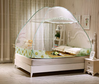 Tente moustiquaire pop-up instantanée pliable renforcée à trois portes en tissu de maille d'été de style yourte mongole