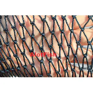 Özelleştirme 210d 9ply 18ply naylon Polyester balık ağı yüksek büküm sert düğüm Fishnet Trawl net sardalya balıkçılık Net