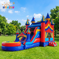 Équipement de jeux gonflables WINSUN pour enfants, toboggan aquatique gonflable, château gonflable