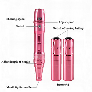 Máy phun xăm mày kỹ thuật số, sạc lại được, kèm 2 bộ pin, dùng cho kỹ thuật Microblading và MTS - Product Image 5