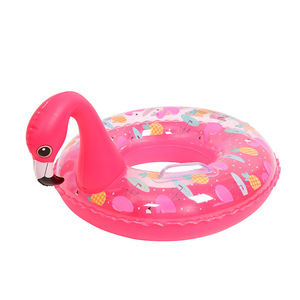 Flotador inflable de unicornio para niños con diseño de arcoíris y asas, material de PVC de 0.3 mm - Product Image 2