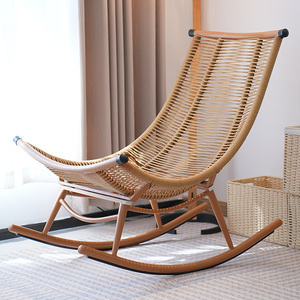 Vintage phong cách hiện đại mây Chaise phòng chờ ngồi có thể ngả cho khách sạn nhà giải trí ngoài trời COURTYARD & phòng khách lười biếng Rocking thư giãn - Product Image 6