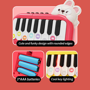 XST Nouveau <span class=keywords><strong>piano</strong></span> de poche éducatif pour bébé, clavier de dessin animé pour filles débutantes, jouet musical électronique miniature en plastique certifié ASTM - Product Image 4