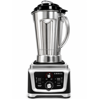 Mixeur Commercial Robuste en Acier Inoxydable 2,5-6L pour Smoothies Glacés, Jus de Fruits, Noix de Coco, Tigernut et Dattes – Idéal pour Bars et Restaurants – Offre Spéciale