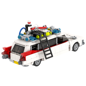 MOC1407 Ghostbusters 519ชิ้นอิฐ<span class=keywords><strong>Ghost</strong></span> <span class=keywords><strong>Buster</strong></span> Seriesรถพยาบาลรถชุดทีวีภาพยนตร์อาคารบล็อกของขวัญของเล่นสําหรับเด็ก
