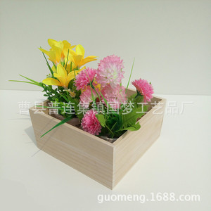 กล่องเก็บของไม้เพาโลเนียทรงสี่เหลี่ยมสูง 10 ซม. หนา 7 มม. แบบเปิดด้านบนสำหรับบรรจุภัณฑ์ของขวัญงานฝีมือ - Product Image 4