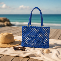 Sac à main tissé pour femme de style français - Chic, design de niche haut de gamme, grande capacité, sac fourre-tout à bandoulière